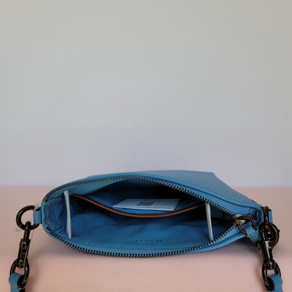 COACH Kitt Crossgrain Leather Messenger Crossbody- Pool ⭐ - Picture 13 of 16